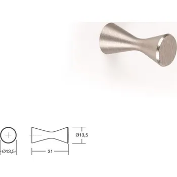 Nábytkové kování Nábytková úchytka knopka VIEFE 0497 DIABOLO FI14 nerez