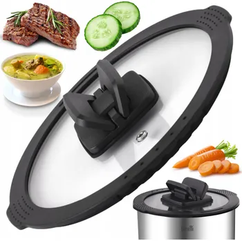 Poklice BERRETTI SKLENĚNÁ POKLICE S SILIKONOVÝM FORMA COMODO 24cm