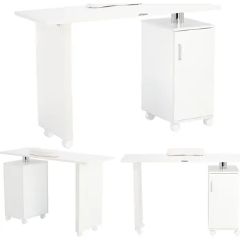 Psací stůl Psací stůl kosmetický stolek pro manikúru bílý