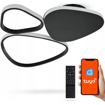 Nástěnný stropní svítidlo LED TUYA pro přisazenou LED Stropní Svítidlo s aplikací pro telefon + Dálkový Ovladač 80W