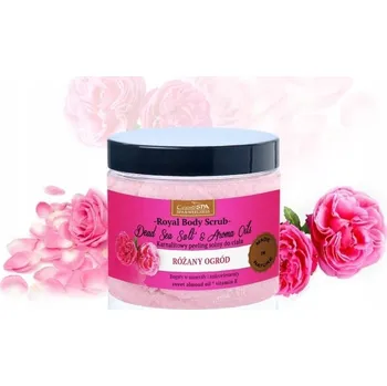 Tělový peeling SOLNĚ-OLEJOVÝ TĚLOVÝ PEELING RŮŽOVÁ ZAHRADA NA STRIIE