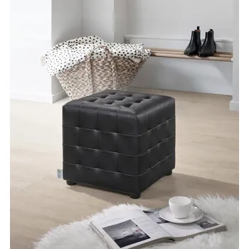 Taburet Taburetka COBIX, ekokůže Taburetka COBIX, černá ekokůže