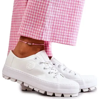 Dámské tenisky LAKOVANÉ TENISKY BIG STAR KK274045 BÍLÉ 37