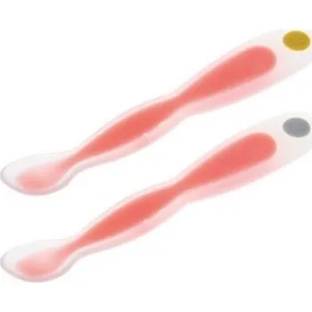 dětská jídelní sada Lžičky s tepelným senzorem 2 ks Red