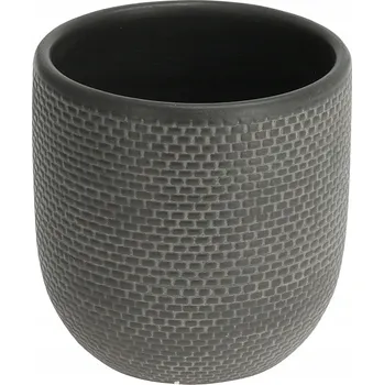 Květináč Obal Na Květináč 17 x 17,5 cm keramika šedá
