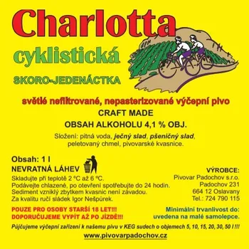 Pivo Pivovar Padochov Padochov Charlotta 10° - 1l Pet láhev