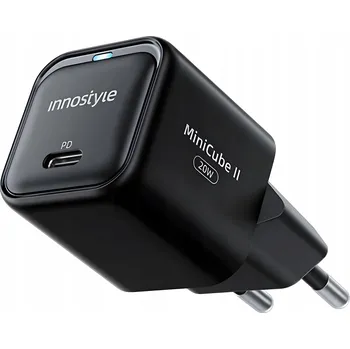 INNOSTYLE RYCHLÁ NABÍJEČKA KOSTKA USB-C 20W USB TYP C GAN II PRO IPHONE S LED