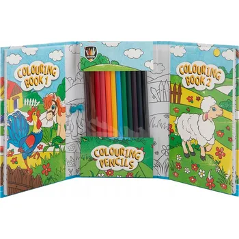 Obraz Sada omalovánek pro 2 osoby - 2 knihy