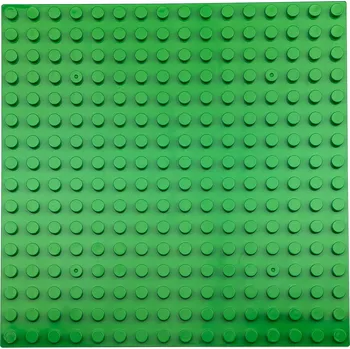 ostatní stavebnice Stavební deska pro kostky typu Duplo Evi Toys 16x16 pinů tmavě zelená