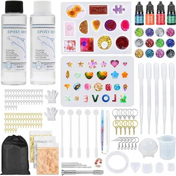 EPOXIDOVÁ PRYSKYŘICE NA ŠPERKY SADA PRO ODLÉVÁNÍ BARVIVO DÁREK