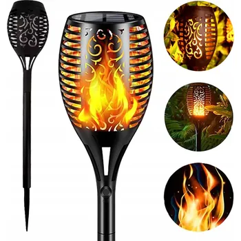 Venkovní osvětlení Solární lampa LED pochodeň 50x8 cm 1 ks do zahrady a krajiny SP-1215S