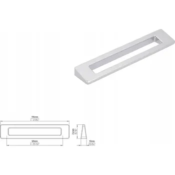 Nábytková úchytka SIRO 2394-118ZN1 chrom lesklý