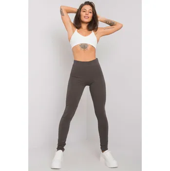 BASIC FEEL GOOD Basic bavlněné legíny khaki Velikost: XL