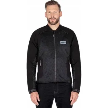 Moto bunda MIKINA / BUNDA s chrániči KNOX SHIELD BLACK ČERNÁ na zip, VELIKOST 3XL