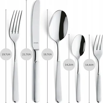 Příbor AMEFA SATINA Sada Příborů 30dílná pro 6 Osob Nerezová Ocel
