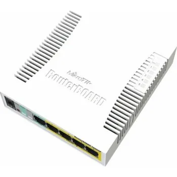 Switch Mikrotik RouterBOARD 106-1G-4P-1S (RB260GSP) 5x GLan, 1x SFP, SwOS, POE-OUT