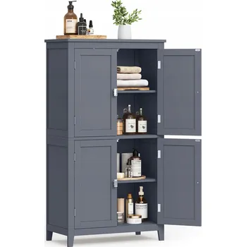 Koupelnový nábytek Skříňka pro ukládání na podlahu do koupelny, koupelnová skříňka, volně stojící