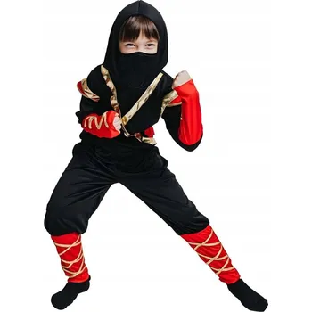 Karnevalový kostým Kostým Dětský kostým WOJOWNÍK NINJA shinobi sada KARNEVAL 110-120