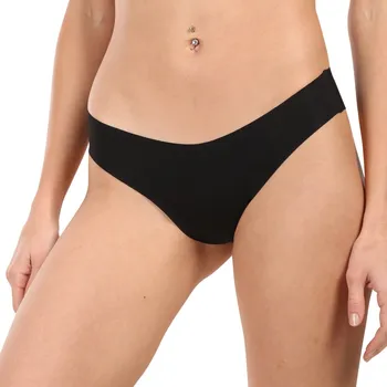 Kalhotky Dámské kalhotky brazilky Syvela bezešvé černé (2018-black) XL Možnost vrácení zboží ZDARMA do 120 dnů!