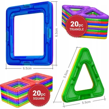 ostatní stavebnice Desire Deluxe Magnetické Stavebnice 40 Ks Kreativita