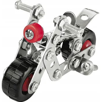 ostatní stavebnice Kovová Motorka ke Složení - Kreativní Stavebnice 64 dílků Playtive