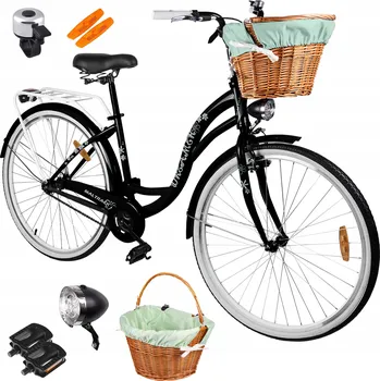 Městské kolo Městské kolo MalTrack Dreamer, rám 18 palců, kola 28", černé