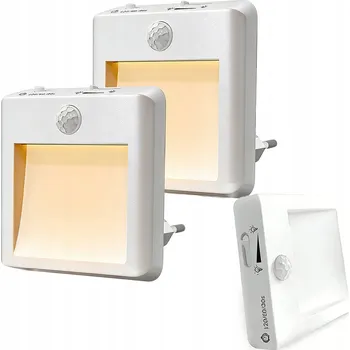 Noční světlo Noční lampa do zásuvky s pohybovým a soumrakovým senzorem, LED lampička do ložnice