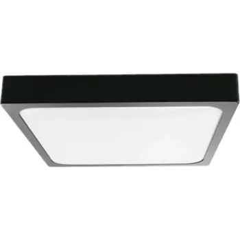 Čtverec LED stropní Stropní Svítidlo V-TAC 30W IP44 42x42cm černé