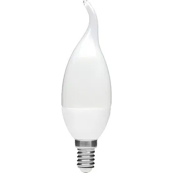 Žárovka LED žárovka E14 SMD 10W = 90W studená bílá, tvar plamínek