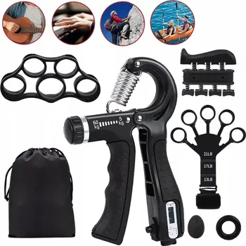 6EL SADA GUM PRO REHABILITACI CVIČENÍ RUKY PRSTŮ ZÁPĚSTÍ POSILOVAČ DLANĚ