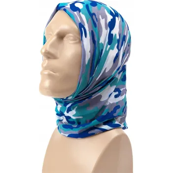 Nákrčník Nákrčník Neck Safe bezešvý zimní camo 48×24 cm UNI