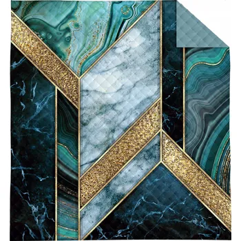 Přehoz na lůžko Přehoz na postel Detexpol polyester 170 cm x 210 cm zelený