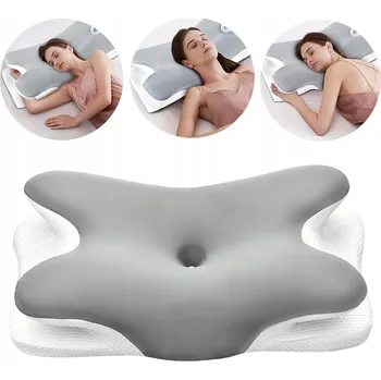 Polštář Ortopedický Polštář z paměťové pěny, ergonomický, 60x34x13 cm