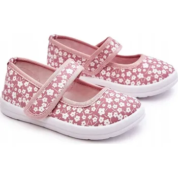 Dívčí bačkory Apawwa dětské sandály textilní růžové velikost 19