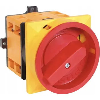 vypínač ON-OFF / 0-1 Nouzový otočný přepínač, uzamykatelný pól 40A1