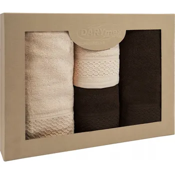 Ručník Ručník Bavlna 100% Solano cappuccino + tm. hnědá sada 4 ks Darymex