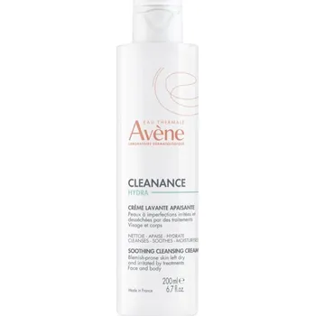 Avène Cleanance Hydra zklidňující čisticí krém pro pleť vysušenou a podrážděnou léčbou akné 200 ml