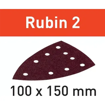Brusný papír "Festool Brusný papír STF DELTA/9 - P100 RU2/50 Rubin 2"
