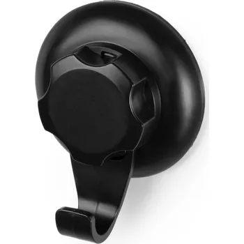 Háček do koupelny Compactor Bestlock Black s přísavkami -bez vrtání, nosnost až 6 kg