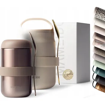 Termoska MAMEIDO Termoska na jídlo 500 ml, ocelový kelímek na jogurt, polévku, kaši