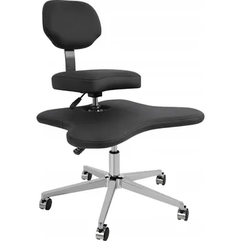 Kancelářská židle s překříženýma nohama a kolečky, s nastavitelnou výškou