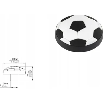 Nábytkové kování Nábytková úchytka SIRO H148-40RU2 bílá/černá/koule