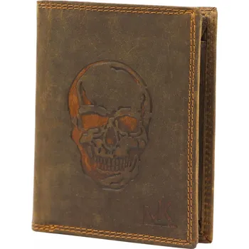 Peněženka Peněženka Money Kepper z pravé kůže hnědá - muž