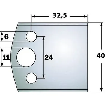 Příslušenství k frézce "IGM Blanket nožů - LB32,5-40x16x4mm SP 2ks"