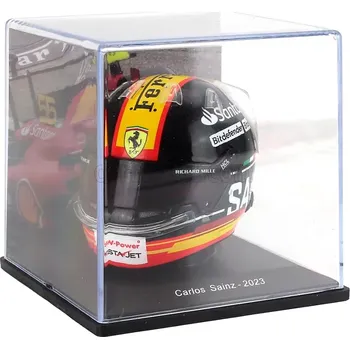 autíčko Helma Carlos Sainz Monza 2023 (Originální replika přilby Ferrari Carlos Sainz)