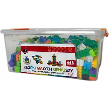 ostatní stavebnice STAVEBNICE MALÝ GENIUS BASIC - 668 DÍLKŮ STAVEBNICE, DESKY