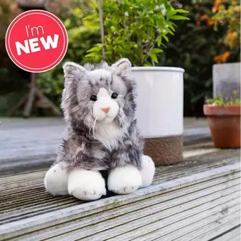 plyšák Plyšák Plyšák Kočička Šedohnědá nadýchaná KOČKA MAINE COON 30