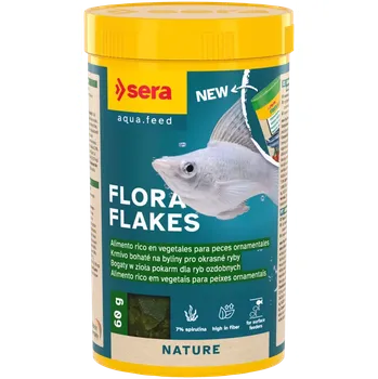 Krmivo pro rybičky Sera Flora Flakes 250ml (Sera Flora Nature 250ml)