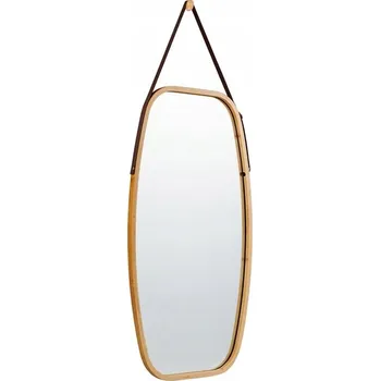 Zrcadlo Zrcadlo Costway nástěnné obdélníkové, dřevěný rám, 44,5 x 77 mm