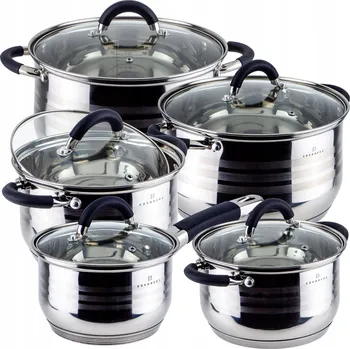 Sada nádobí Sada hrnců Edenberg LINIE nerezová ocel 10 ks.